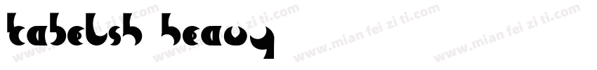 KabelSH Heavy字体转换